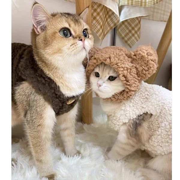 Gilet chaud en laine pour chats