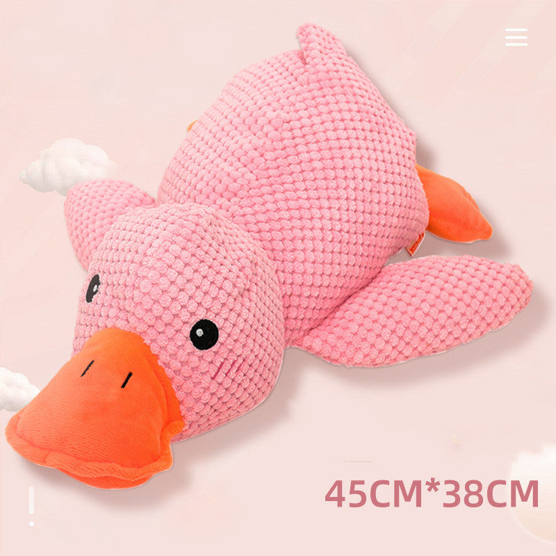 Peluche canard nettoyant pour dents - résistante et amusante