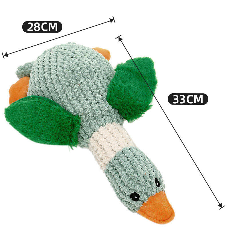 Peluche canard nettoyant pour dents - résistante et amusante