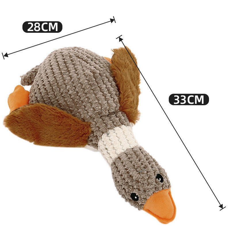 Peluche canard nettoyant pour dents - résistante et amusante