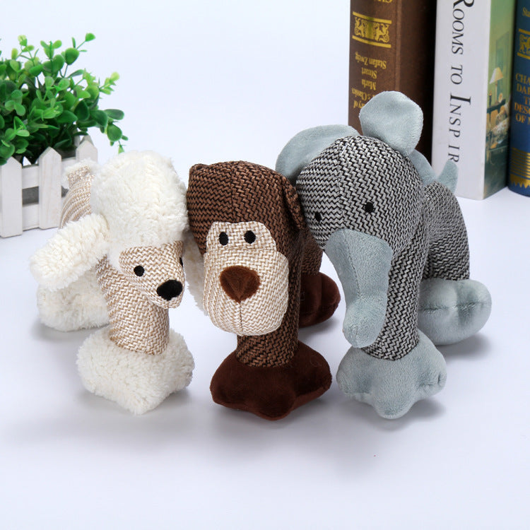 Peluche sonore résistante - un jouet parfait pour la mastication