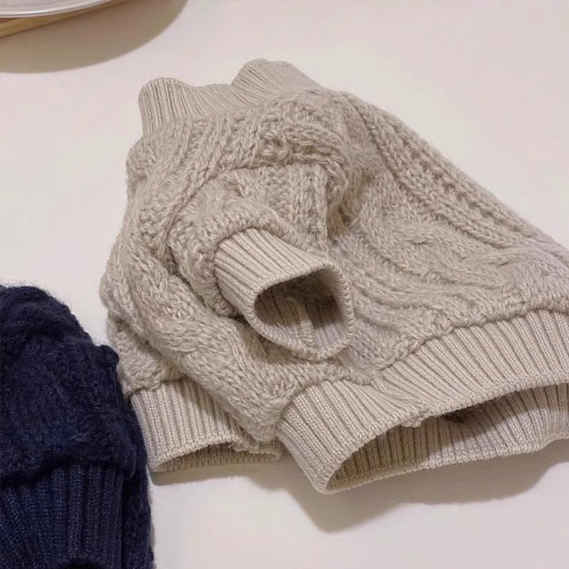 Pull en laine confortable pour animaux de compagnie - basique et intemporel