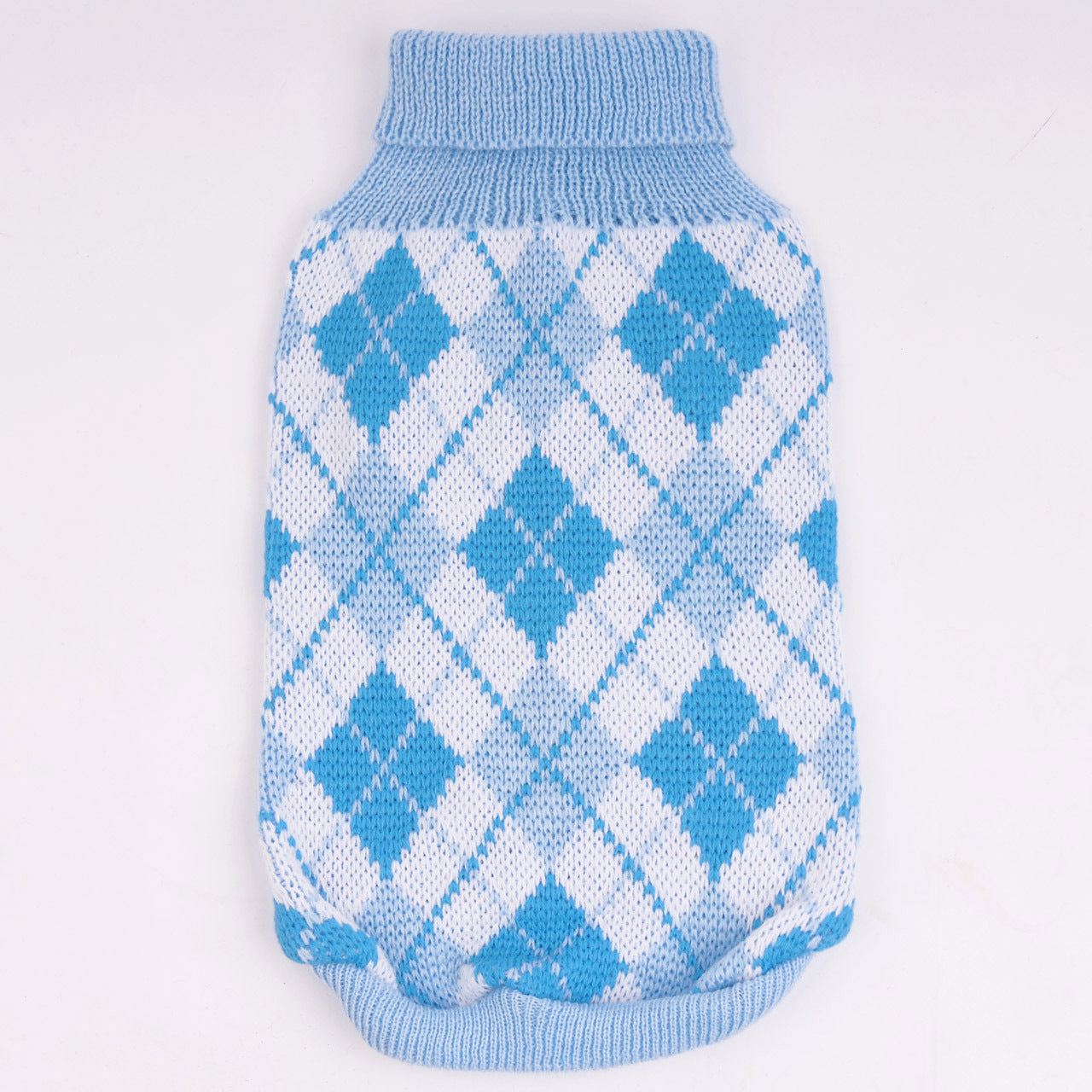 Pull à carreaux pour animaux de compagnie - élégant pour l’hiver